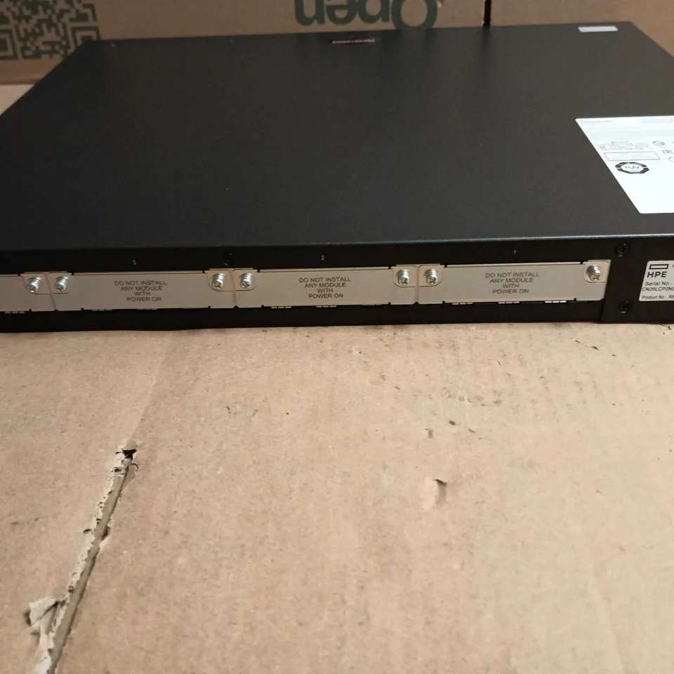 HPE MSR1000 AC ROUTER SERIES 1U RACKMOUNT ROUTER – WITH MANUALS AND PACKAGING