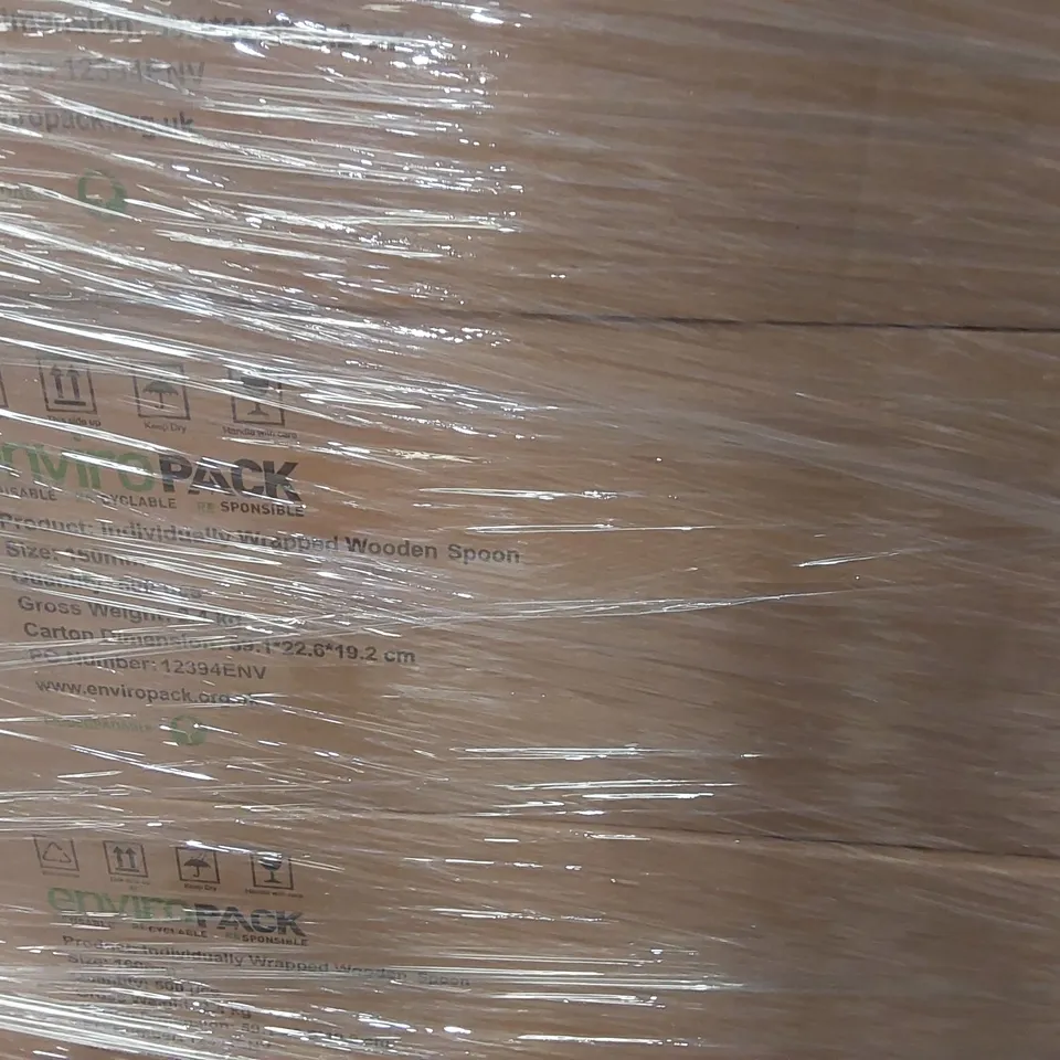 PALLET CONTAINING APPROXIMATELY 20,000 ENVIRONMENTALLY FRIENDLY DISPOSABLE WOODEN SPOONS