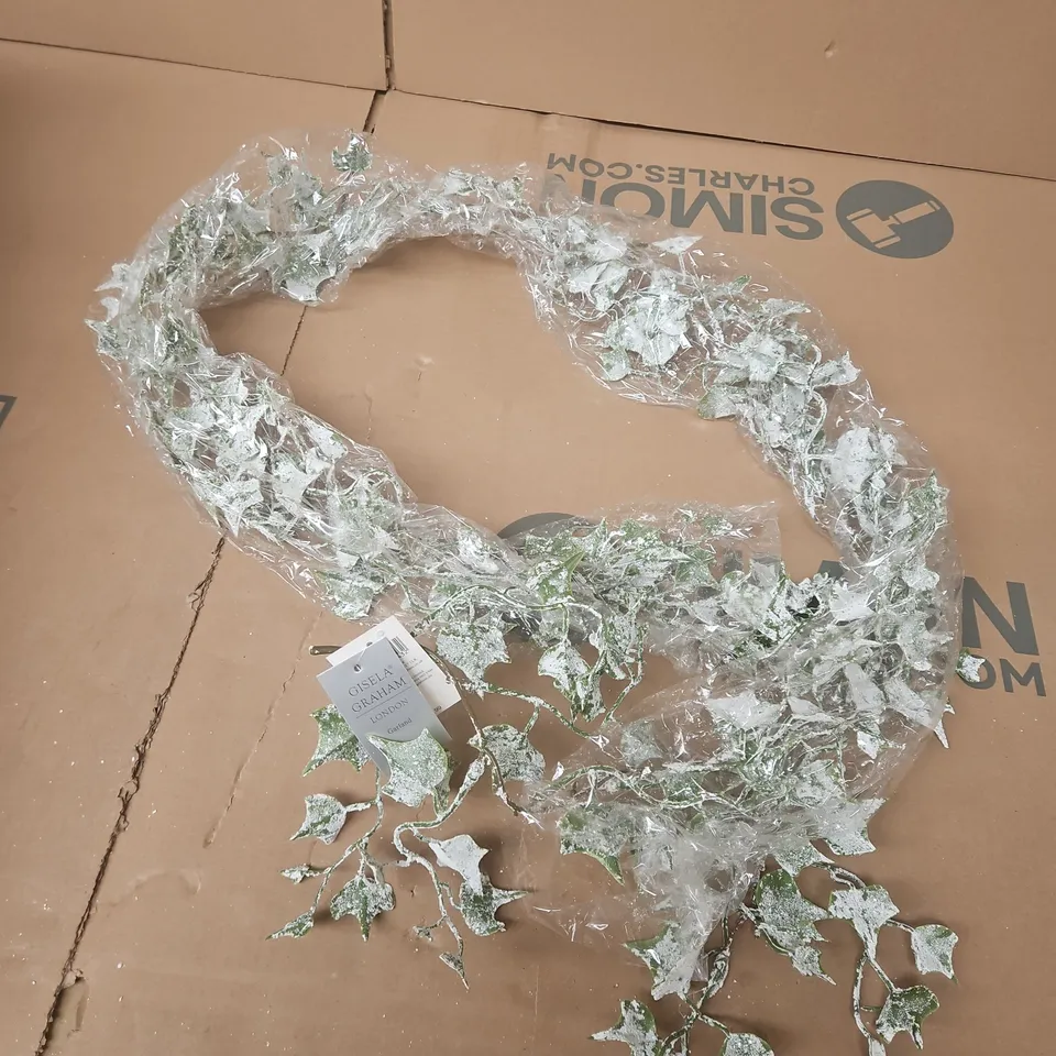 6 GISELA GRAHAM FROSTED LEAF GARLANDS