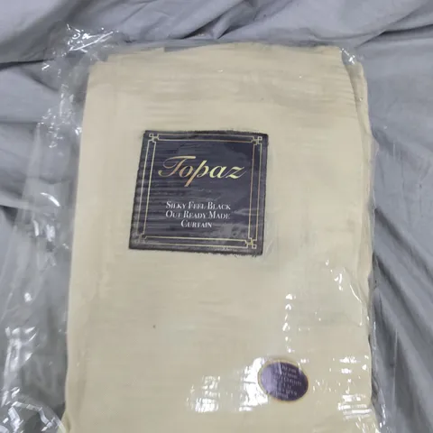 TOPAZ LUXE HOME COLLECTION SILKY FEEL BLACK OUT CURTAINS - 90 X 54"