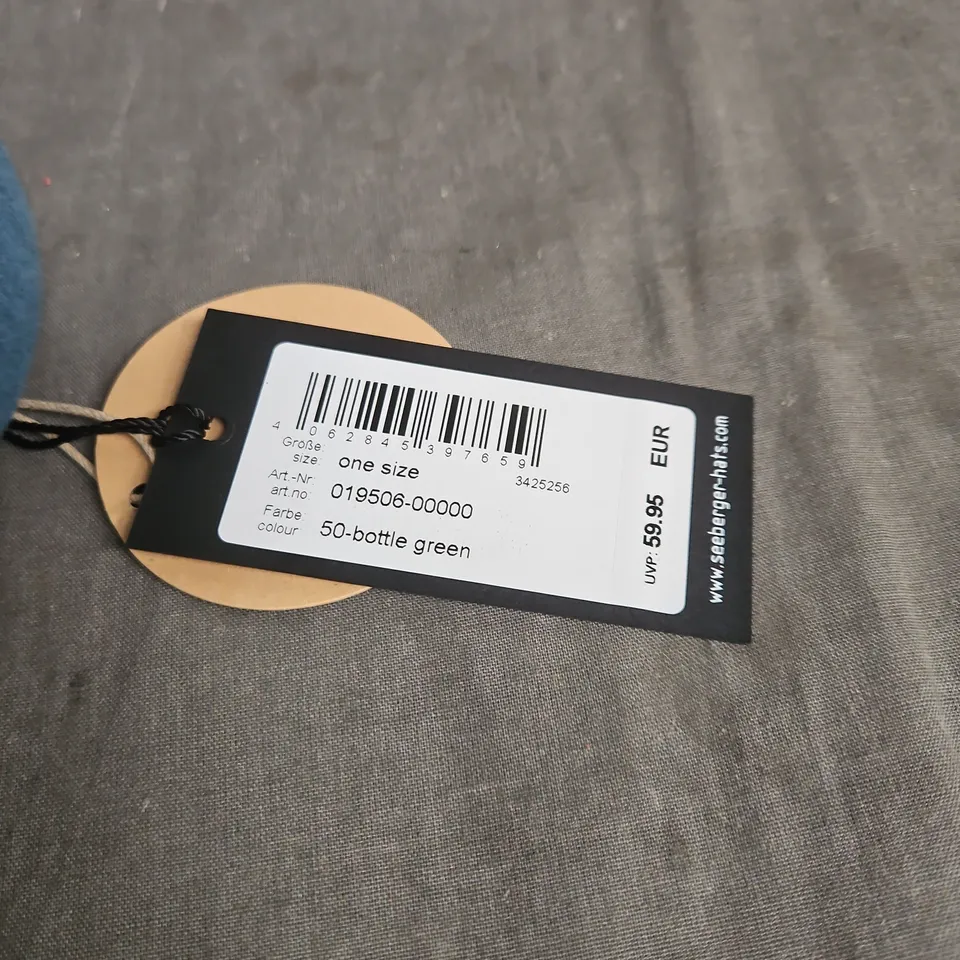 SEEBERGER BLUE FELT CLOCHE HAT – ONE SIZE