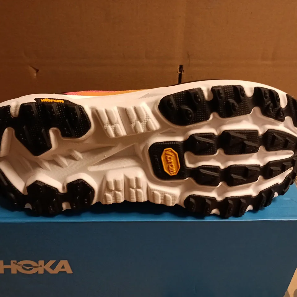 BOXED PAIR OF HOKA MAFATE X MENS TRAIL RUNNING SHOES - UK SIZE 9