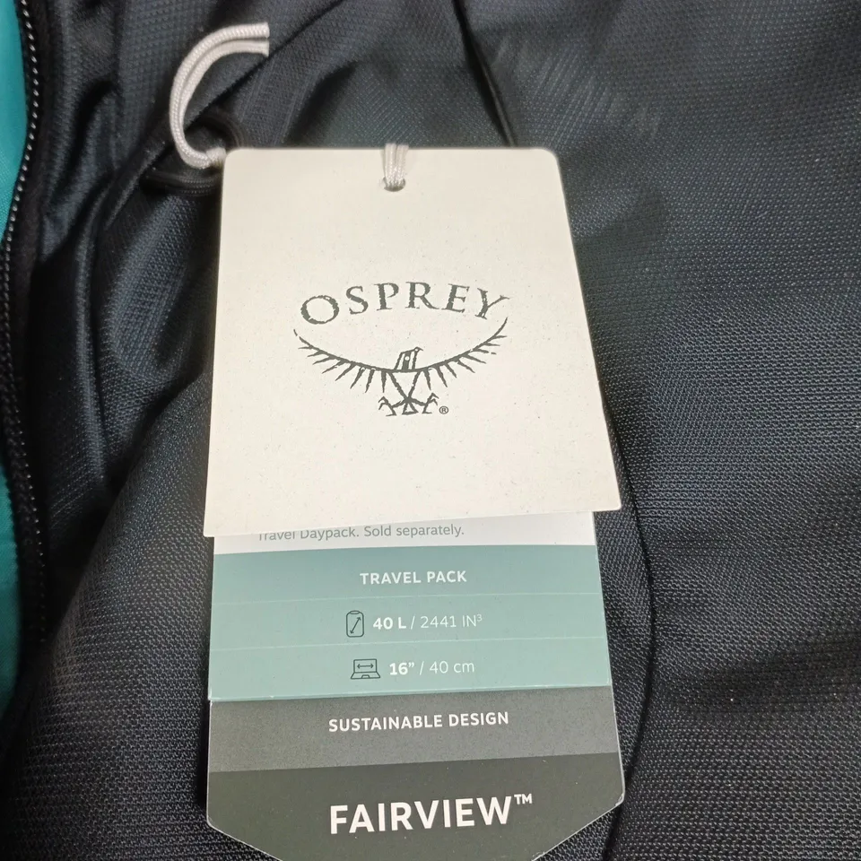 OSPREY FAIRVIEW 40 TRAVEL PACK – BLACK, 40 L (ONE SIZE)