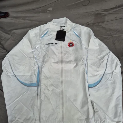COLD HOURS WHITE WINDBREAKER JACKET – XL
