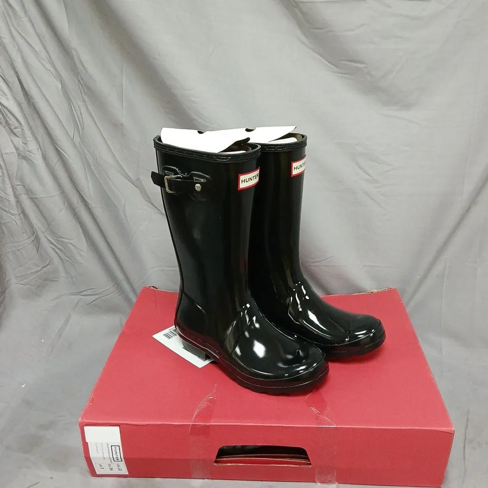 HUNTER BOOTS BLACK UK SIZE J2
