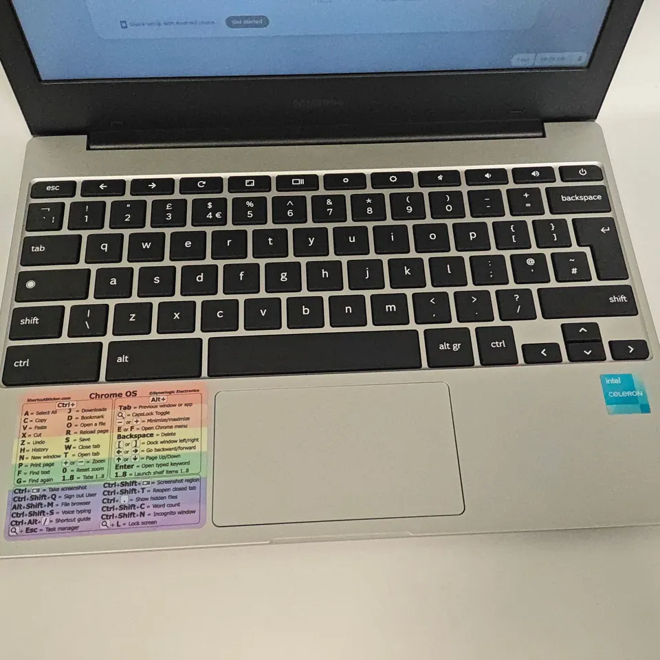 UNBOXED SAMSUNG CHROMEBOOK INTEL CELERON LAPTOP IN SILVER - XE310XDA