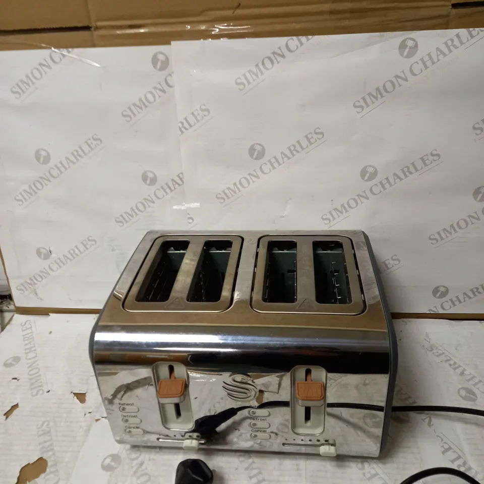 SWAN NORDIC 4-SLICE TOASTER - GREY