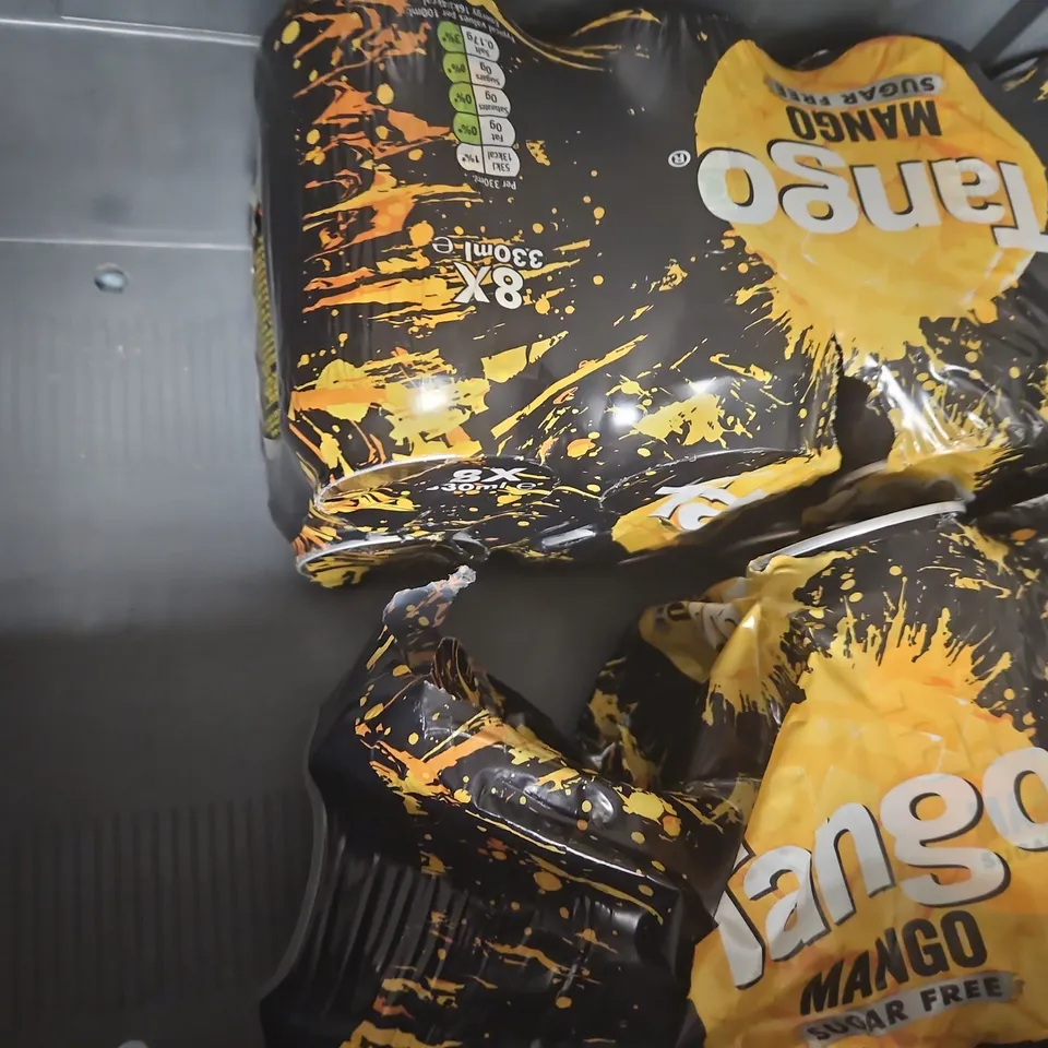 BOX OF APPROXIMATELY 3 ASSORTED FOOD AND DRINK ITEMS TO INCLUDE TANGO MANGO MULTIPACKS, AND SALAD CREAM