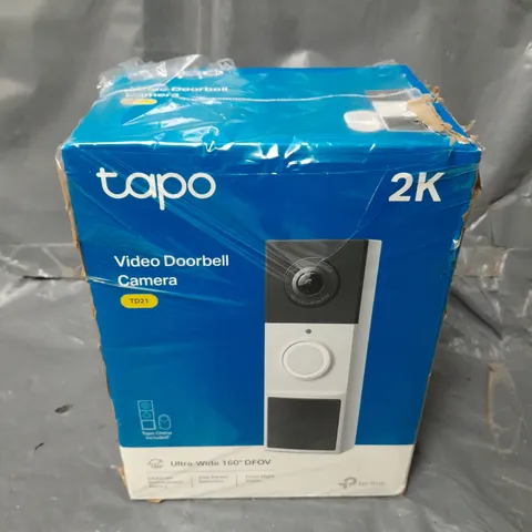 BOXED TAPO 2K VIDEO DOORBELL CAMERA