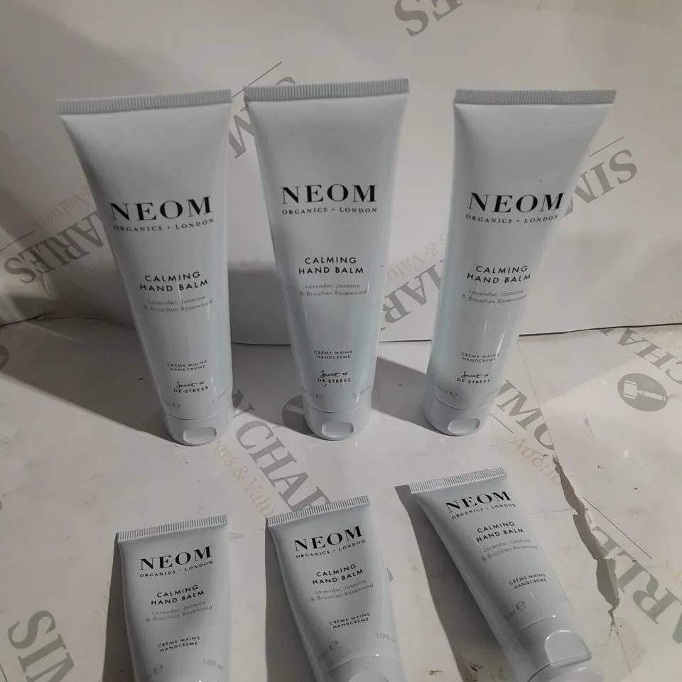 BOXED NEOM ORGANICS LONDON LAVENDER, JASMINE & BRAZILIAN ROSEWOOD SET OF 6