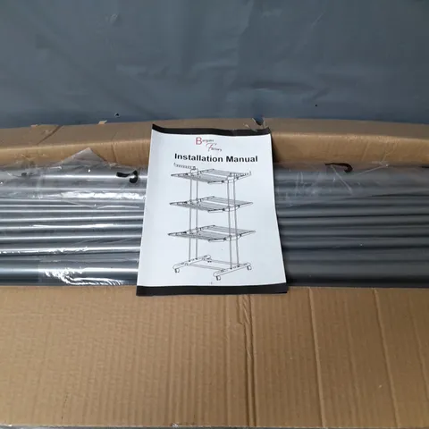 BARGAIN FACTORY WHEELED CLOTHES AIRER