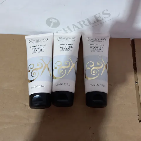 LOT OF 3 ASSORTED PERCY & REED WONDER BALMS