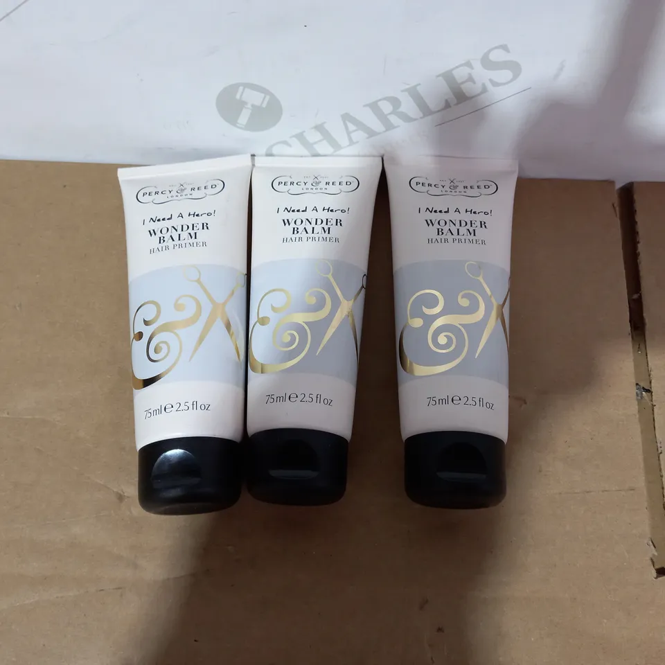 LOT OF 3 ASSORTED PERCY & REED WONDER BALMS
