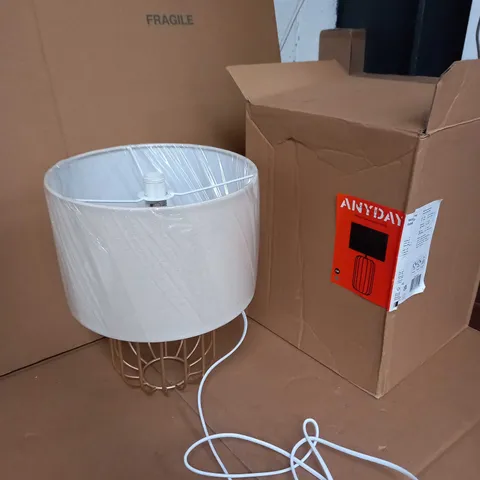 BOXED JOHN LEWIS WIRE FRAME TABLE LAMP