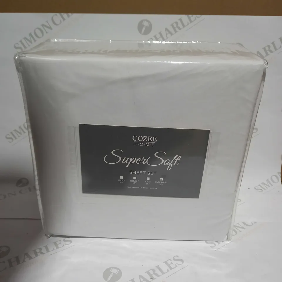 COZEE HOME SUPERSOFT SHEET SET - SUPERKING
