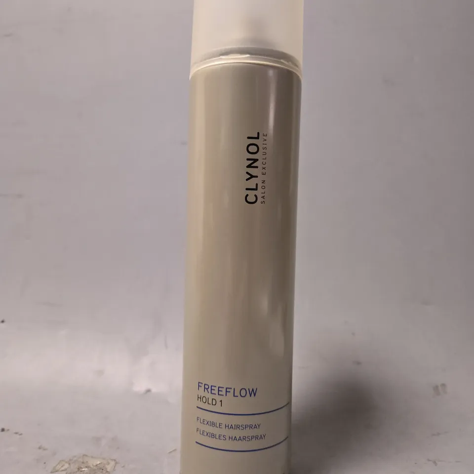 BOX OF 12 CLYNOL SALON EXCLUSIVE FREEFLOW HOLD 1 FLEXIBLE HAIRSPRAY 300ML EACH