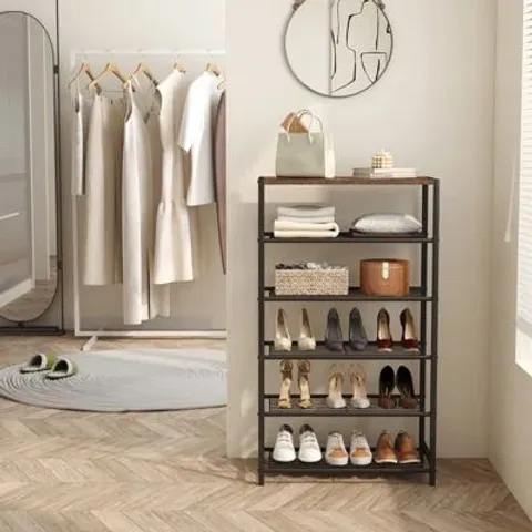 BOXED 15 PAIR SHOE RACK HALLWAY SHOE STORAGE 