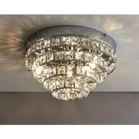 BOXED VOGUE MOTOWN 4 LIGHT JEWEL FLUSH CEILING LIGHT