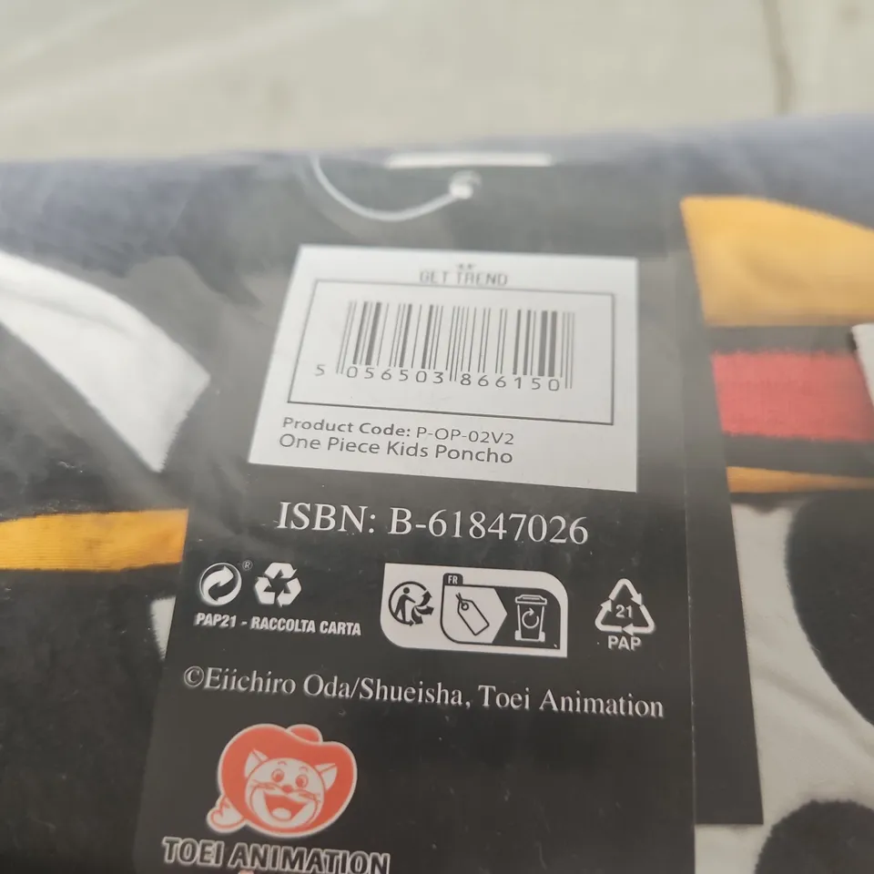 ONE PIECE KIDS PONCHO