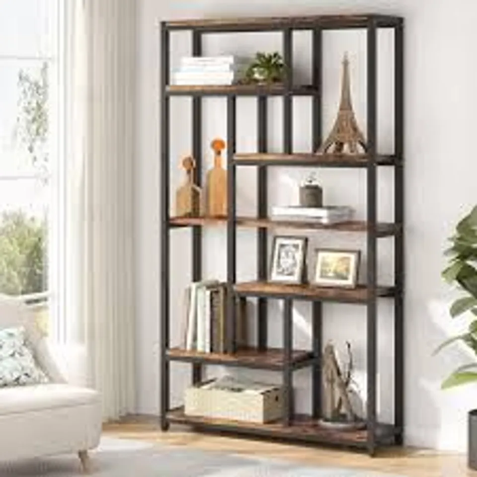 BOXED 200CM H x 100CM W METAL STANDARD BOOKCASE (1 BOX)