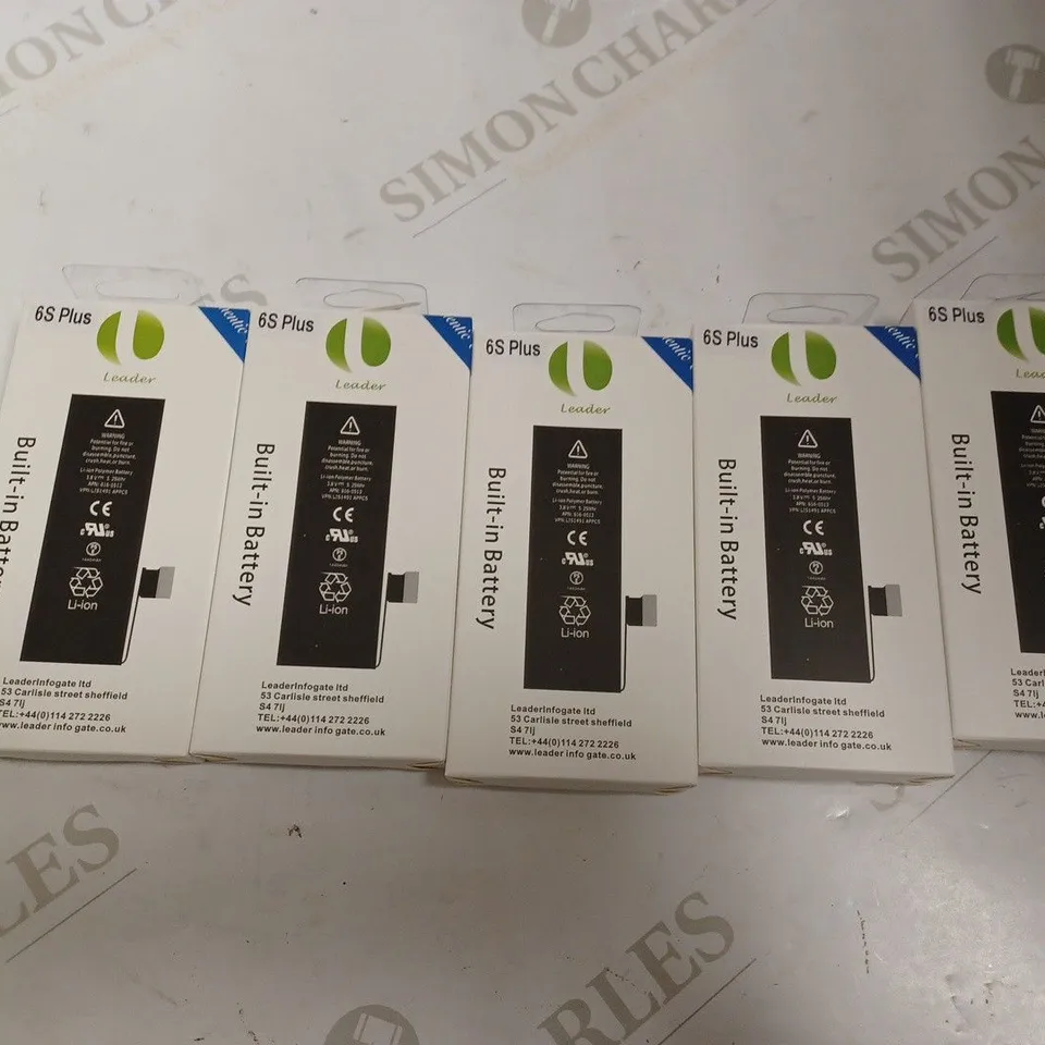 LEADER BUILT IN BATTERY FOR 6S PLUS - SET OF 5