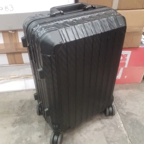 BLACK HARD SHELL SUITCASE (LOCK STUCK)