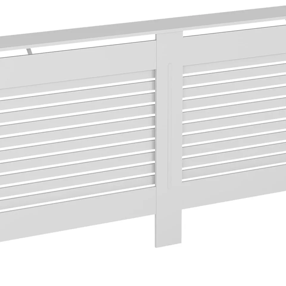 BOXED VIDA DESIGNS MILTON RADIATOR COVER, EXTRA LARGE - WHITE (1 BOX)