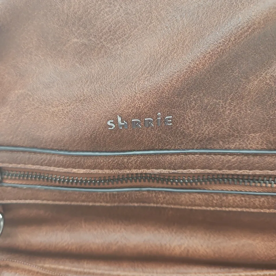 BROWN FAUX LEATHER BACKPACK – SHRRIE BRANDING