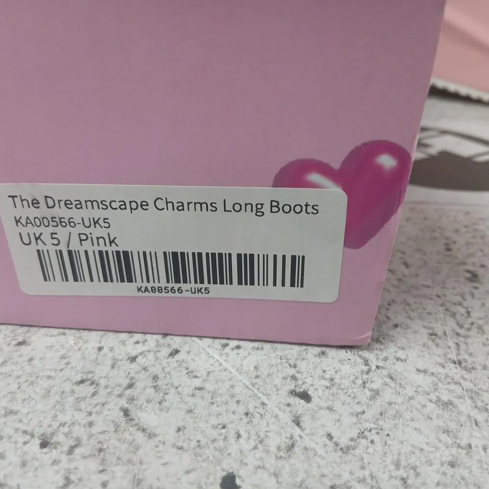 KOI DREAMSCAPE CHARMS LONG BOOTS – PINK, UK7