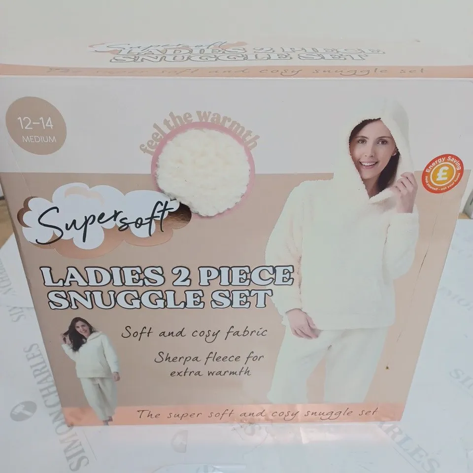 BOXED SUPERSOFT LADIES 2-PIECE SNUGGLE SET  - 12/14 MEDIUM
