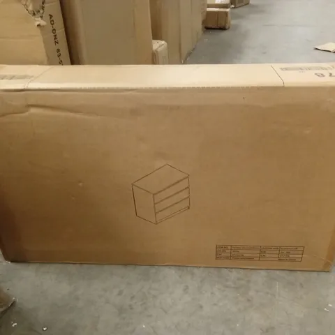 BOXED 3-DRAWER CHEST - WHITE (1 BOX)