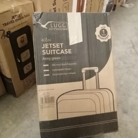 BOXED LUGG - 40CM JETSET SUITCASE ARMY GREEN 
