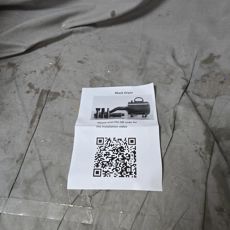 UNSPECIFIED BLACK DRYER 2800W WITH INSTRUCTIONS BOXED