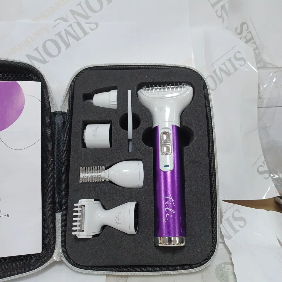 TILI 5-IN-1 MULTI-FUNCTION HAIR REMOVAL KIT - PURPLE
