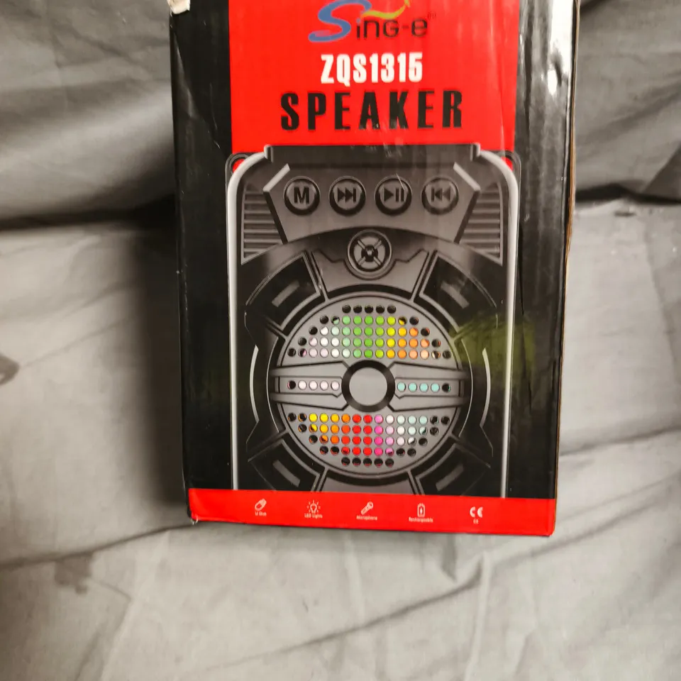 SINGE ZQS1315 PORTABLE BLUETOOTH SPEAKER – BLACK