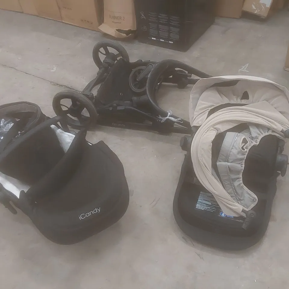 ICANDY PEACH 7 STROLLER BUNDLE SET - INCLUDING STROLLER, CARRYCOT AND ACCESSORIES 