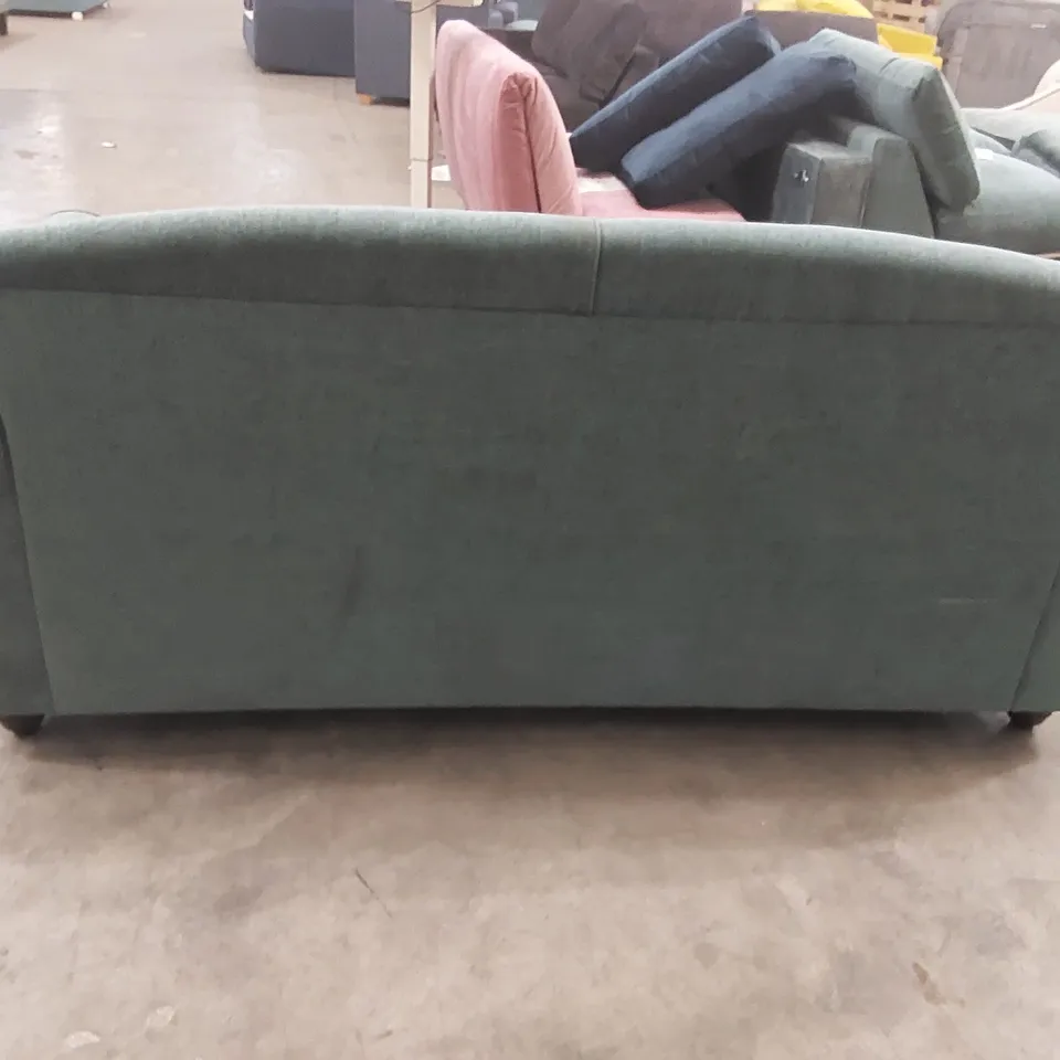 QUALITY DESIGNER 3 SEATER FABRIC UPHOLSTERED SOFA BED