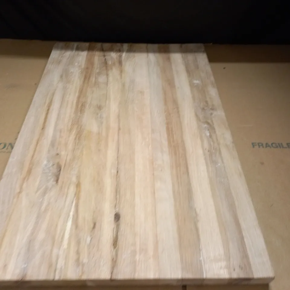 SOLID WOODEN BOARD MEASURING  70 X 46 X 3CM - CRACKED