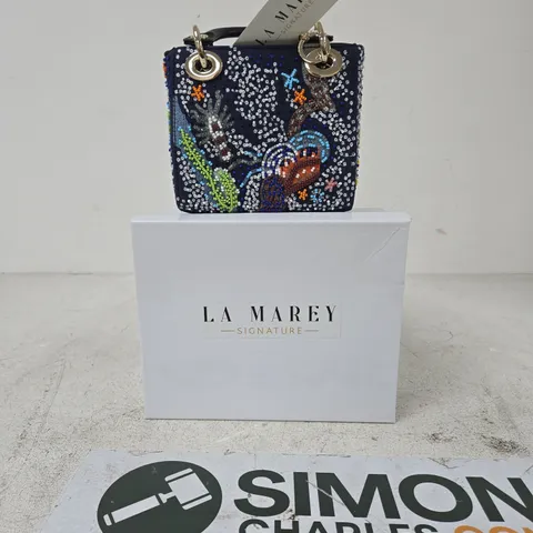 La Marey Signature Beaded Handbag