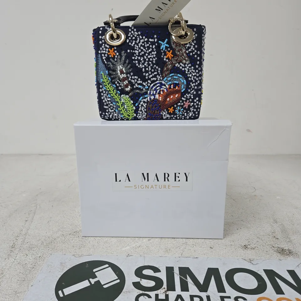 La Marey Signature Beaded Handbag
