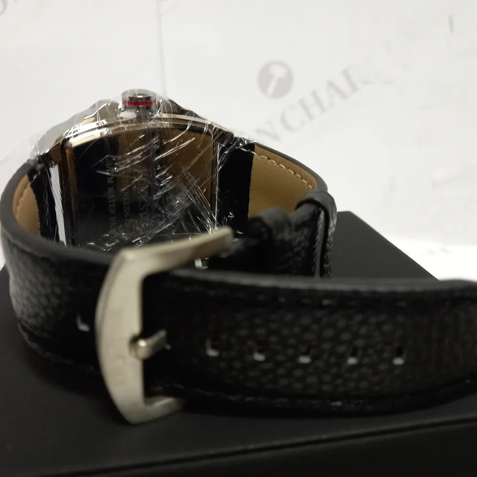 RUCKSTUHL SPORTS CHRONOGRAPH LEATHER STRAP WATCH