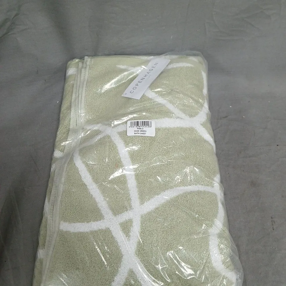 COPENHAGEN SAGE GREEN BATH SHEET