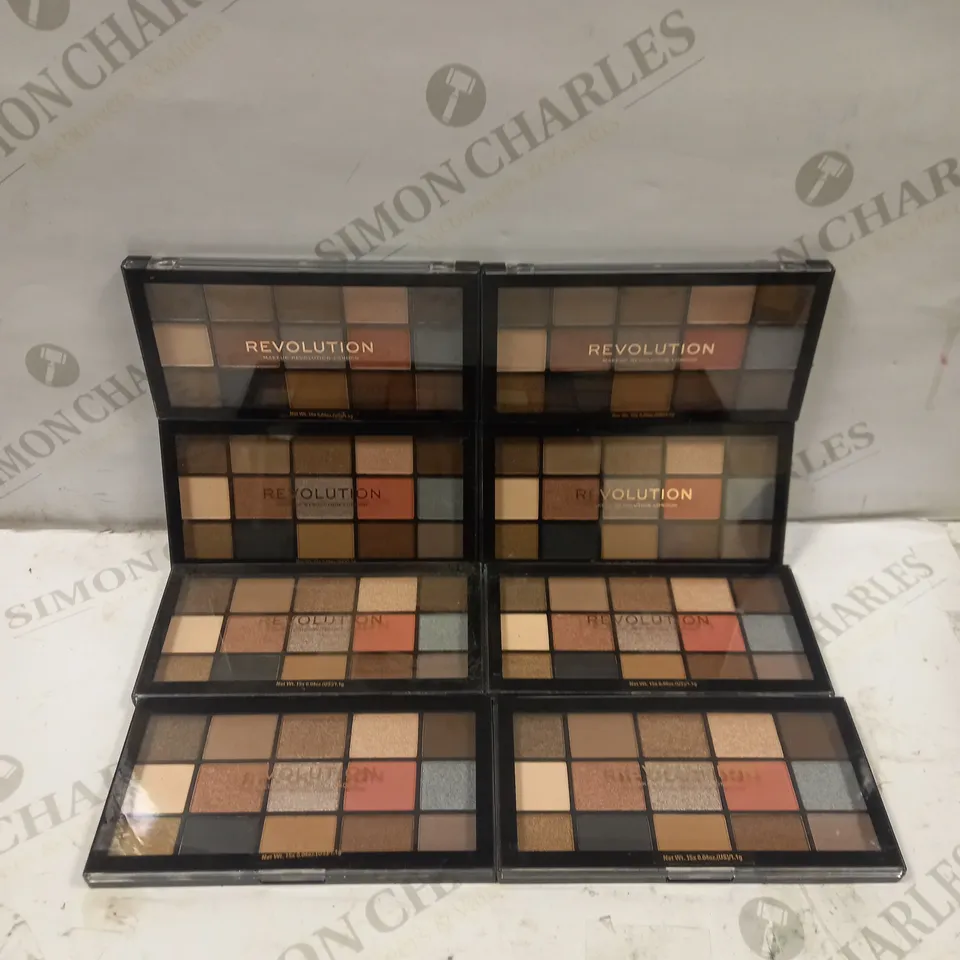 BOXED SET OF 8 REVOLUTION - RELOADED EYESHADOW PALETTES - HYPNOTIC