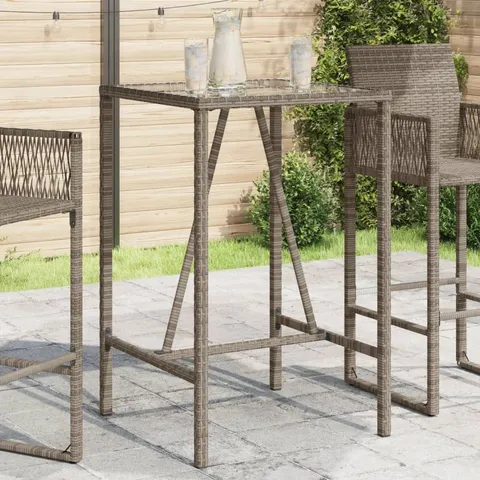 BOXED PENELOPIA SQUARE 70CM L OUTDOOR STANDING HEIGHT TABLE (1 BOX)