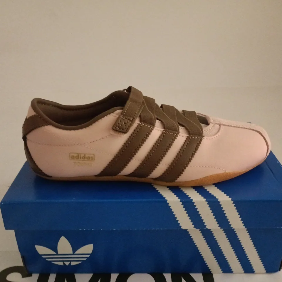 ADIDAS PINK/BROWN TRAINERS LADIES 4.5 BOXED