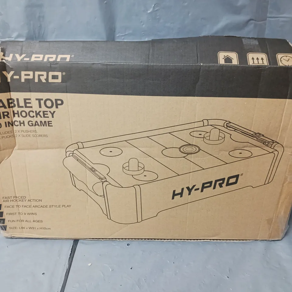 BOXED HY-PRO 20" TABLETOP AIR HOCKEY RRP £24.99