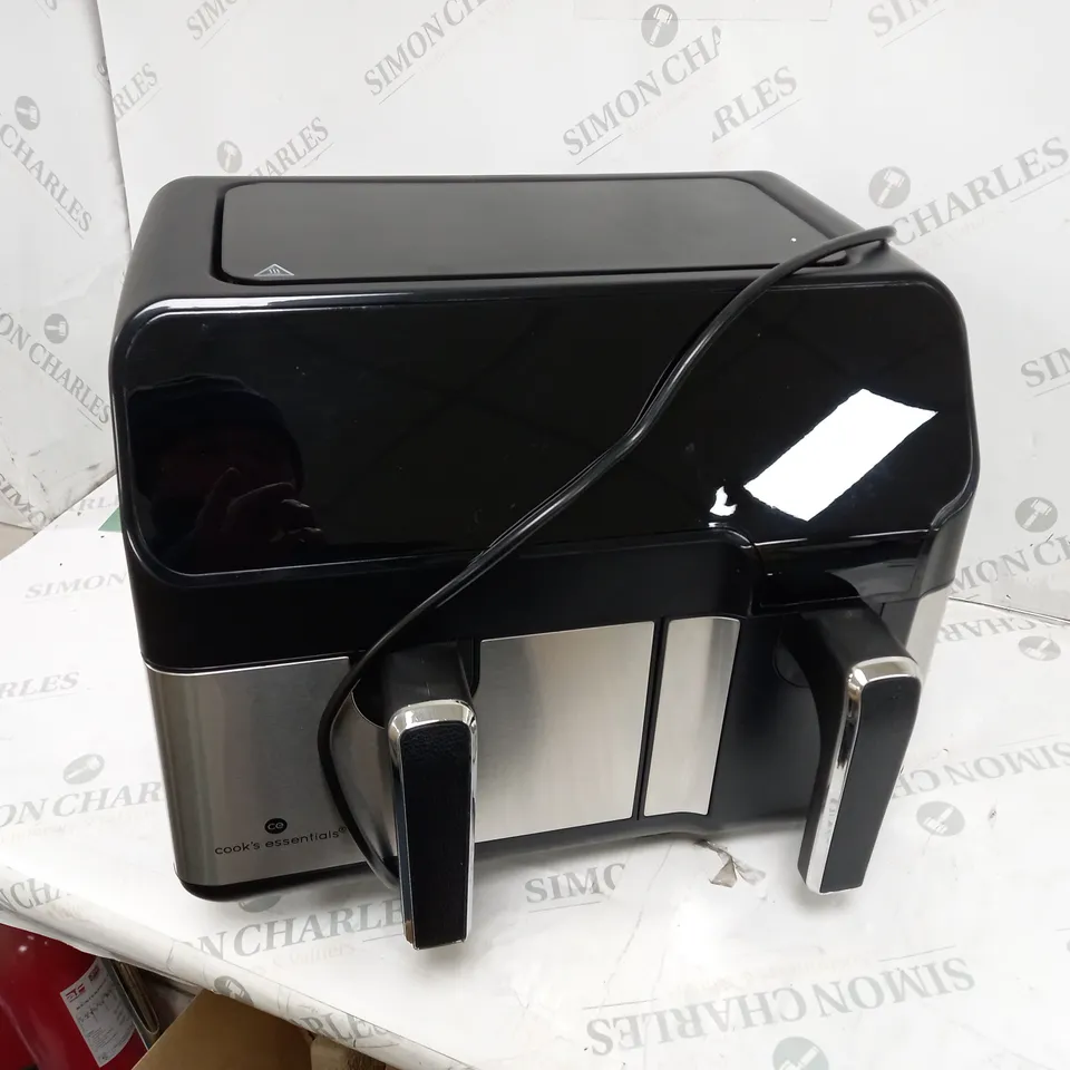 BOXED COOK'S ESSENTIALS 7.7L DUAL AIR FRYER 