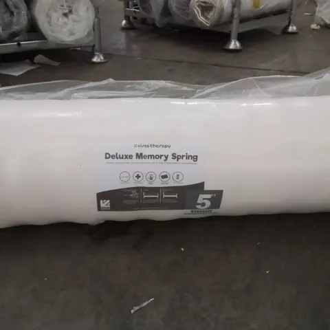 QUALITY BAGGED AND ROLLED DELUXE MEMORY SPRING KINGSIZE MATTRESS 