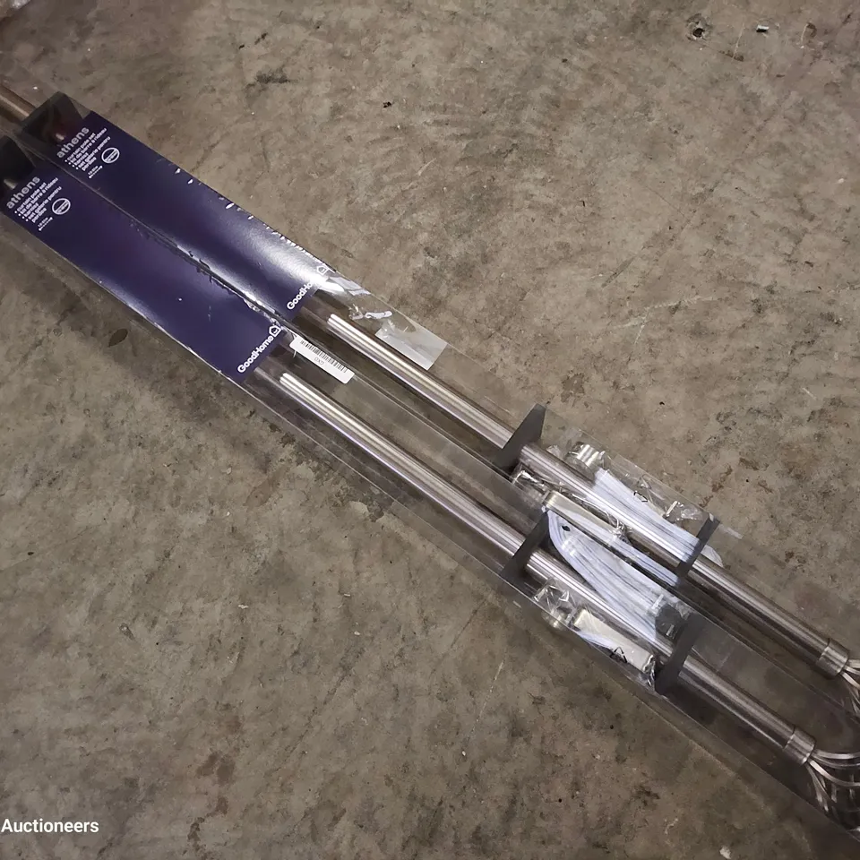 TWO BOXED ATHENS CURTAIN POLE SETS 1.2 - 2.1M