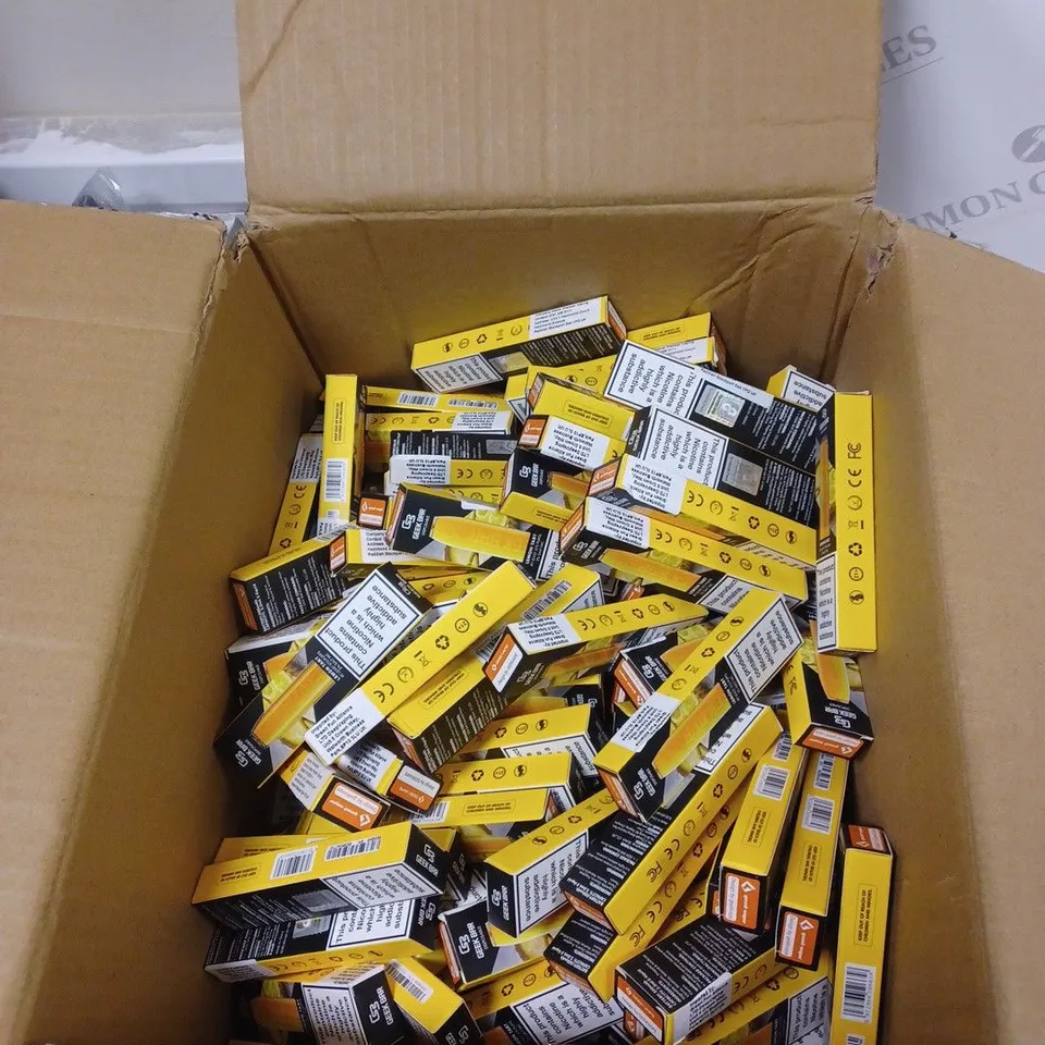 BOX OF APPROXIMATELY 100 GEEK BAR LEMON TART DISPOSABLE VAPES